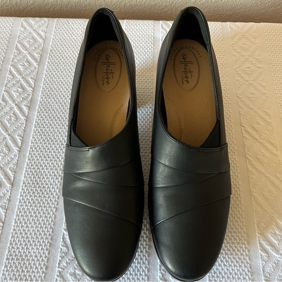 Clarks Ultimate Comfort Collection Black Slip on Shoes Size 12 - Picture 2 of 11